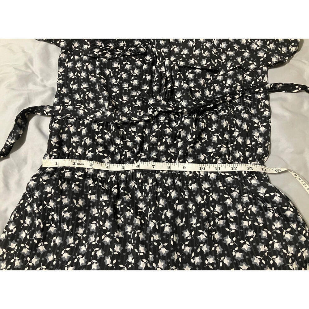 Floral Print Loft Petites Romper Women’s XSP Black White Summer One Piece - Picture 7 of 7